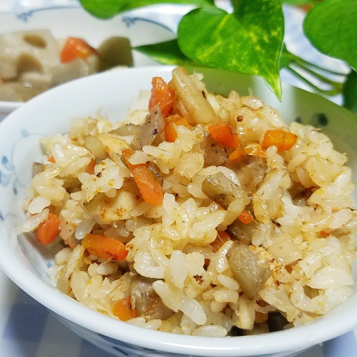 筑前煮リメイク 炊き込みご飯みたいな混ぜご飯 レシピ 作り方 By チヅ 楽天レシピ